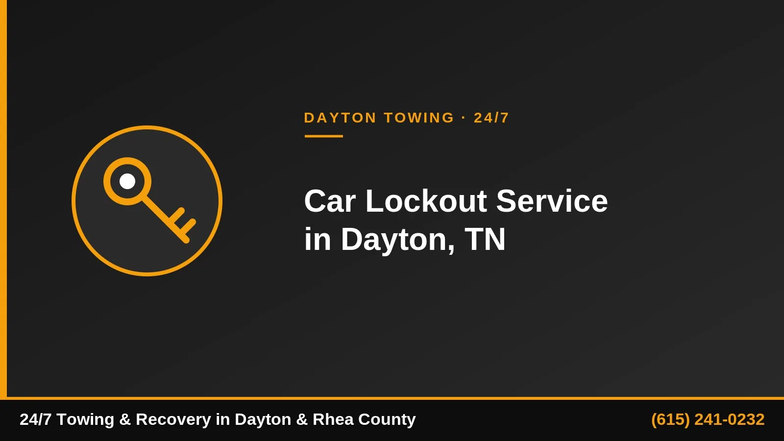 Hendersonville towing service — damage-free car lockout in Sumner County TN